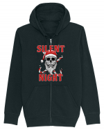 Silent Night Skull Santa Hanorac cu fermoar Unisex Connector