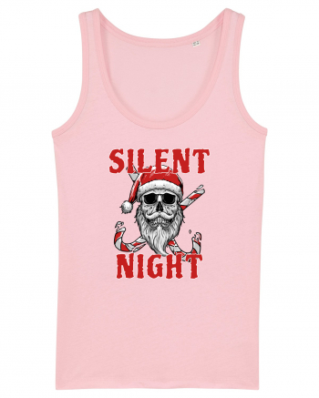 Silent Night Skull Santa Cotton Pink