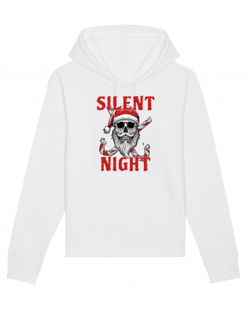 Silent Night Skull Santa White