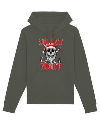 Silent Night Skull Santa Khaki