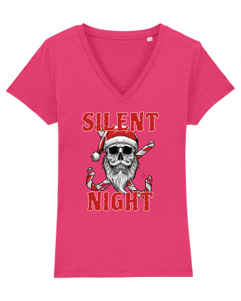 Silent Night Skull Santa Raspberry