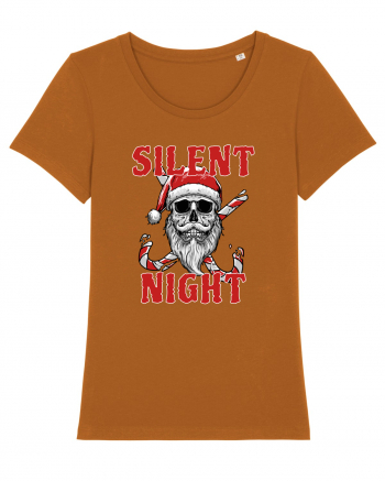 Silent Night Skull Santa Roasted Orange