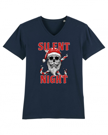 Silent Night Skull Santa French Navy