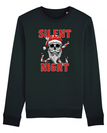 Silent Night Skull Santa Black