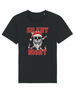 Silent Night Skull Santa Tricou mânecă scurtă Unisex Rocker