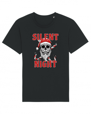 Silent Night Skull Santa Black