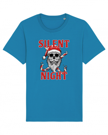 Silent Night Skull Santa Azur