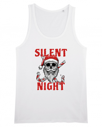 Silent Night Skull Santa White