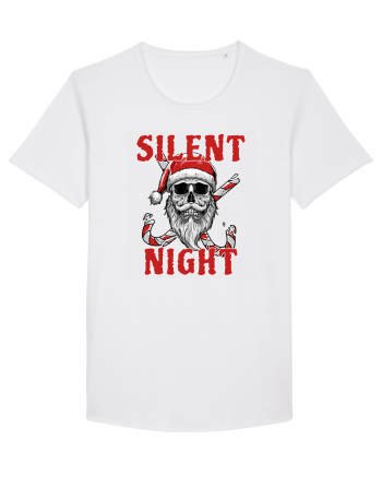 Silent Night Skull Santa White