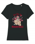 Ho Ho Ho Madafakas Tricou mânecă scurtă guler larg fitted Damă Expresser