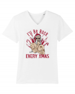 I'll Be Back Every Xmas Tricou mânecă scurtă guler V Bărbat Presenter