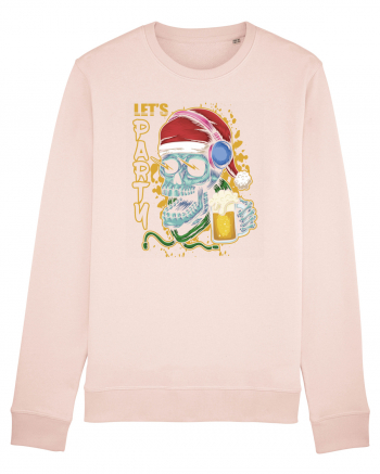 Skull Santa Let's Beer Party Candy Pink