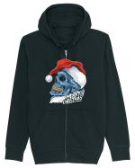 Xmas Santa Skull Hanorac cu fermoar Unisex Connector