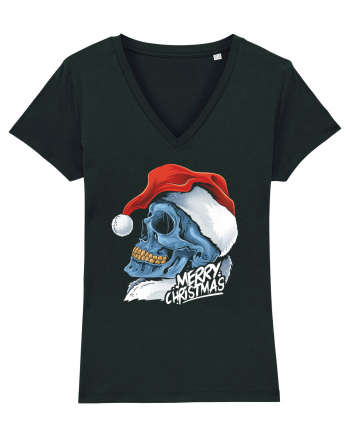 Xmas Santa Skull Black