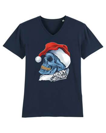 Xmas Santa Skull French Navy