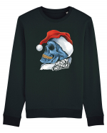 Xmas Santa Skull Bluză mânecă lungă Unisex Rise