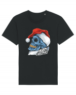 Xmas Santa Skull Tricou mânecă scurtă Unisex Rocker