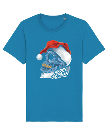 Xmas Santa Skull Azur