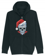 Xmas Skull Joker Beard Santa Hanorac cu fermoar Unisex Connector