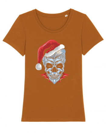 Xmas Skull Joker Beard Santa Roasted Orange