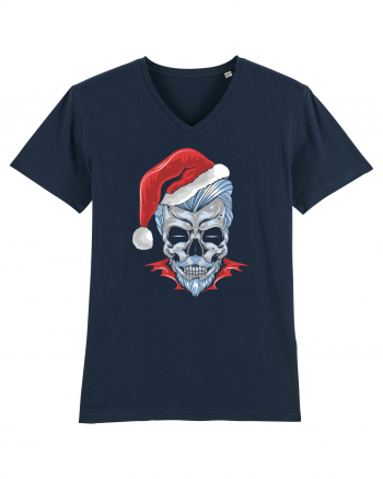 Xmas Skull Joker Beard Santa French Navy