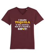 TEQUILA Tricou mânecă scurtă guler V Bărbat Presenter