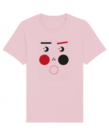 Scared Face Design Cotton Pink