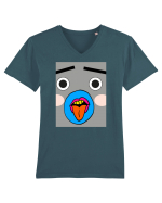 Funky Monkey Design Tricou mânecă scurtă guler V Bărbat Presenter