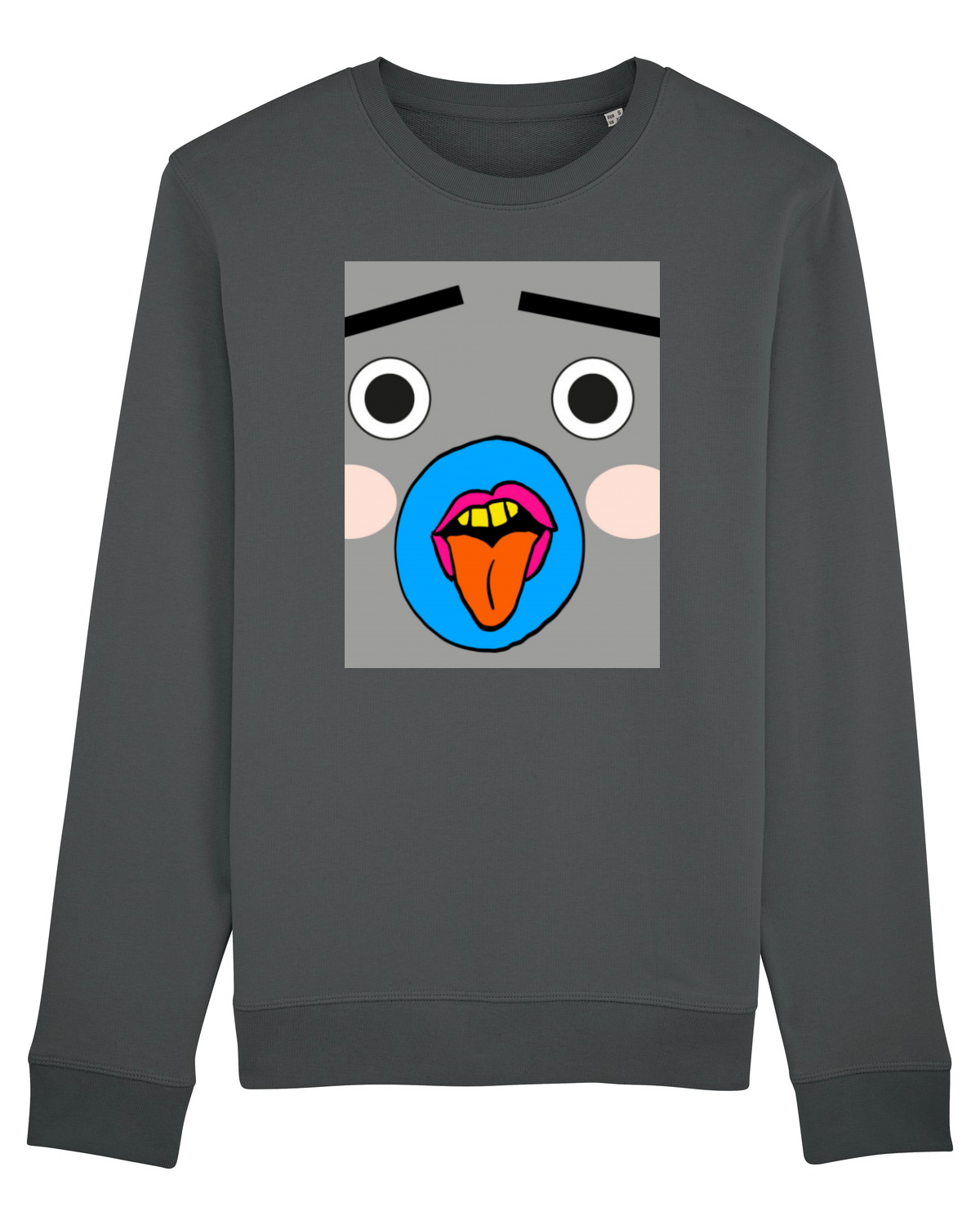 Bluză mânecă lungă Unisex Rise Anthracite