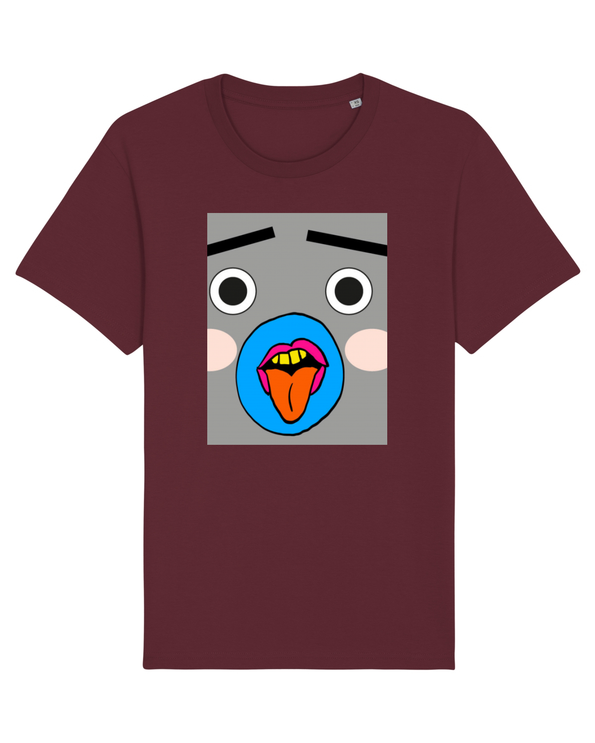 Tricou mânecă scurtă Unisex Rocker Burgundy