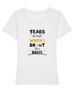 POOL Tricou mânecă scurtă guler larg fitted Damă Expresser