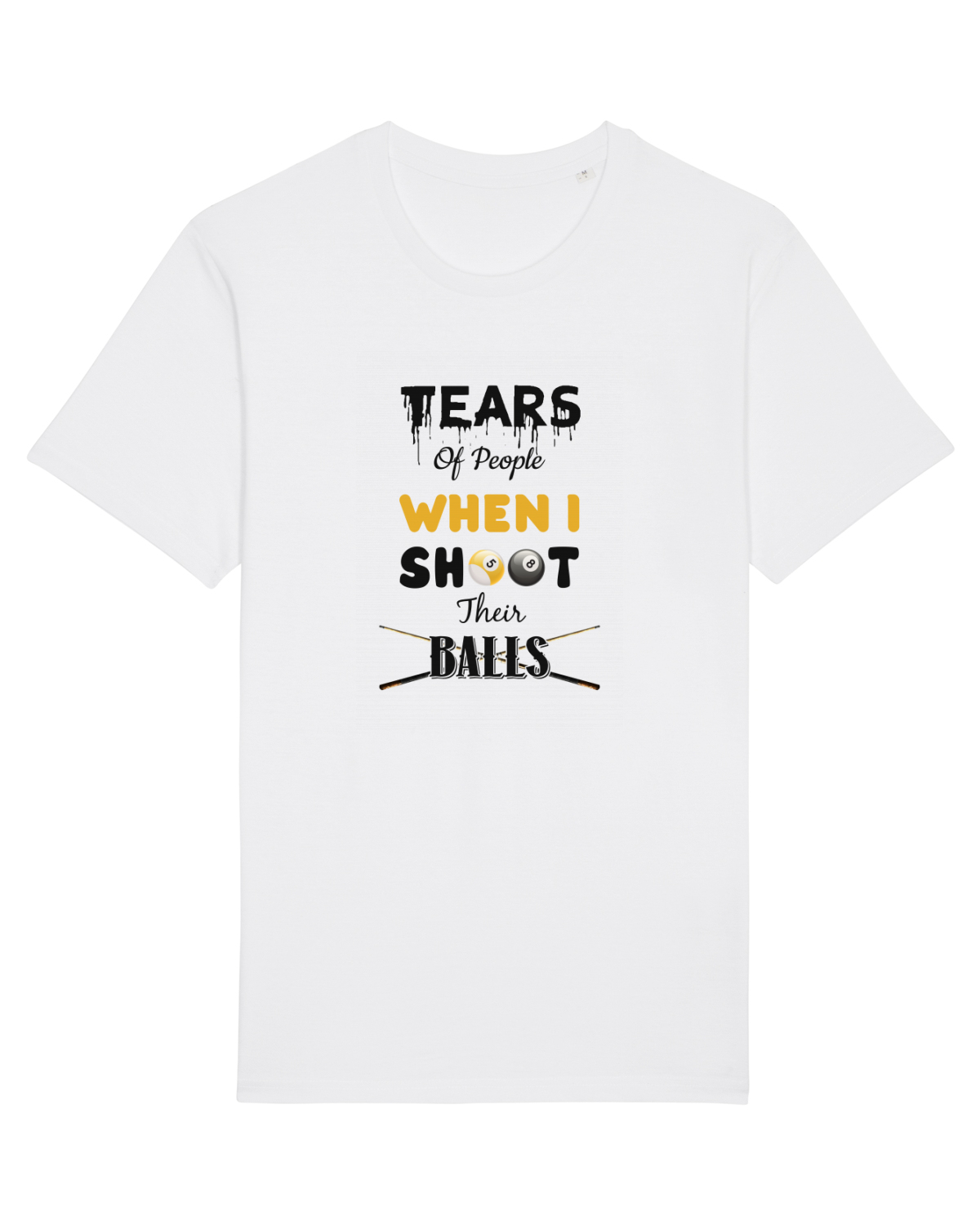 Tricou mânecă scurtă Unisex Rocker White