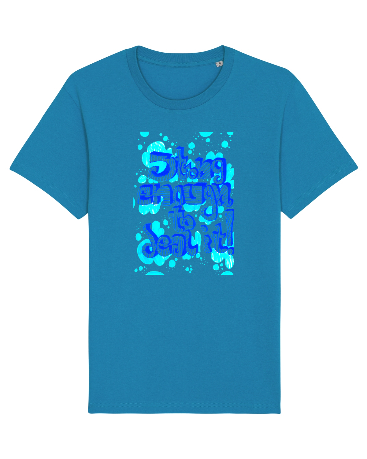 Tricou mânecă scurtă Unisex Rocker Azur