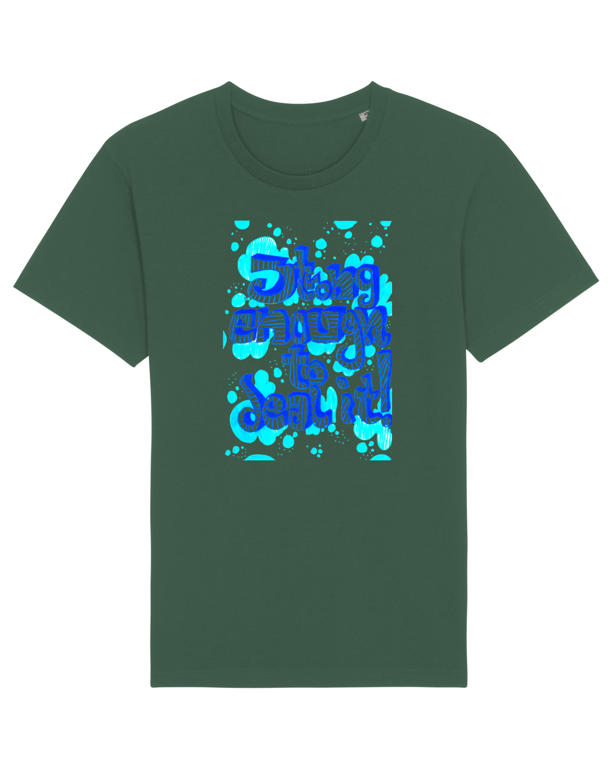 Tricou mânecă scurtă Unisex Rocker Bottle Green