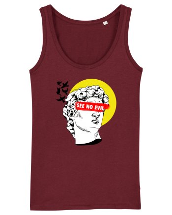 see no evil Burgundy