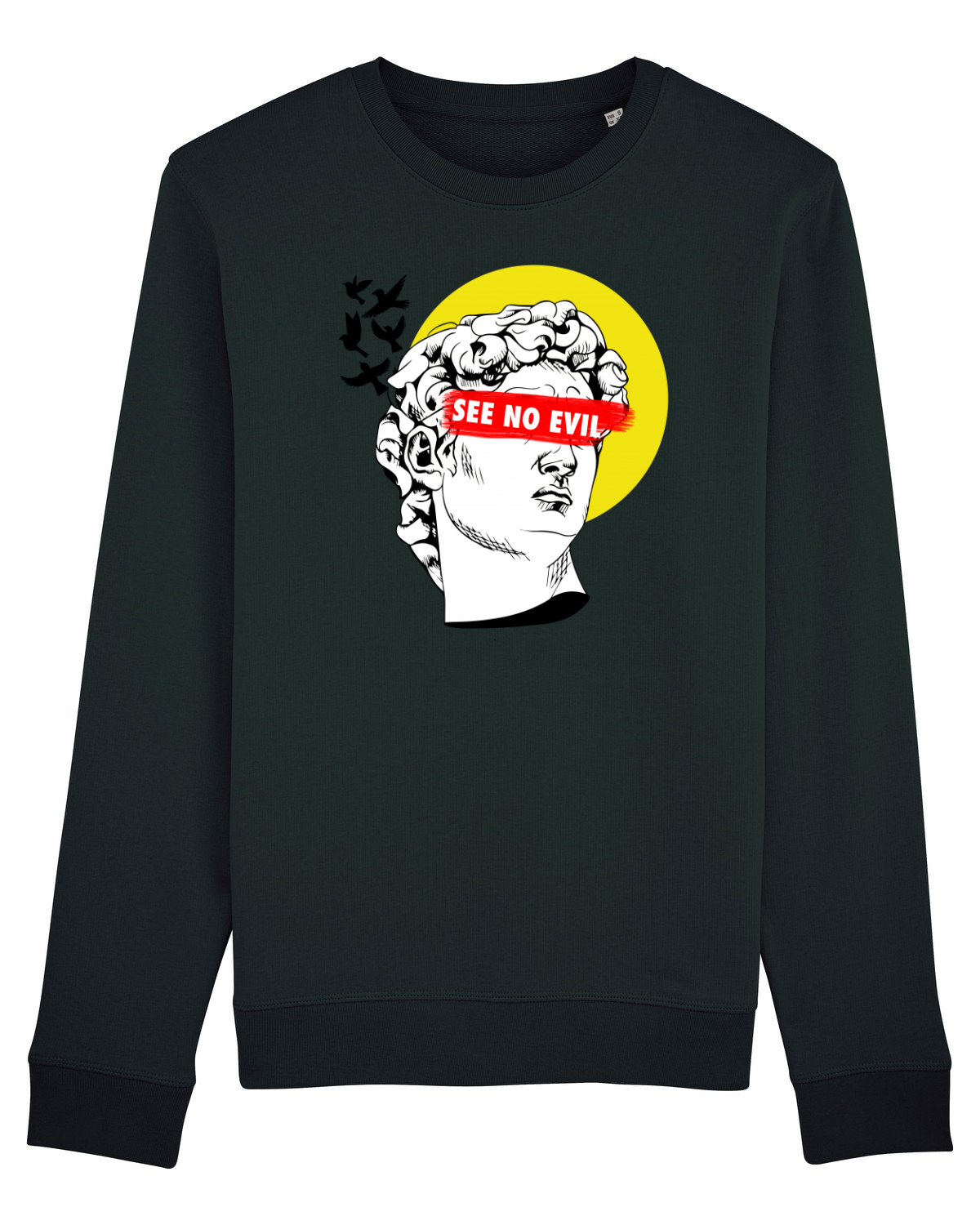 Bluză mânecă lungă Unisex Rise Black
