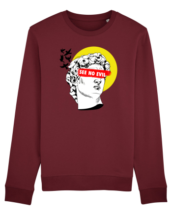 see no evil Burgundy