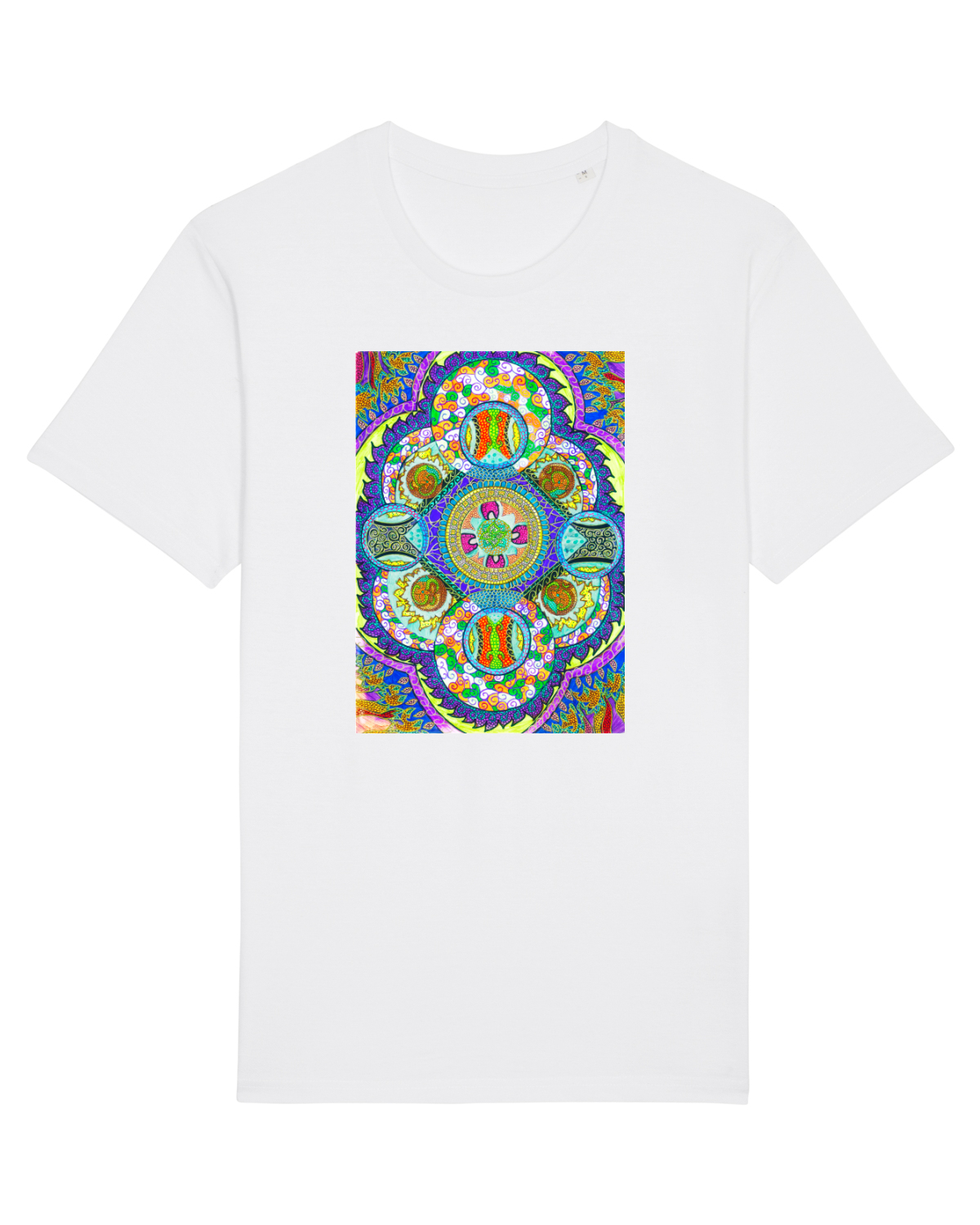Tricou mânecă scurtă Unisex Rocker White