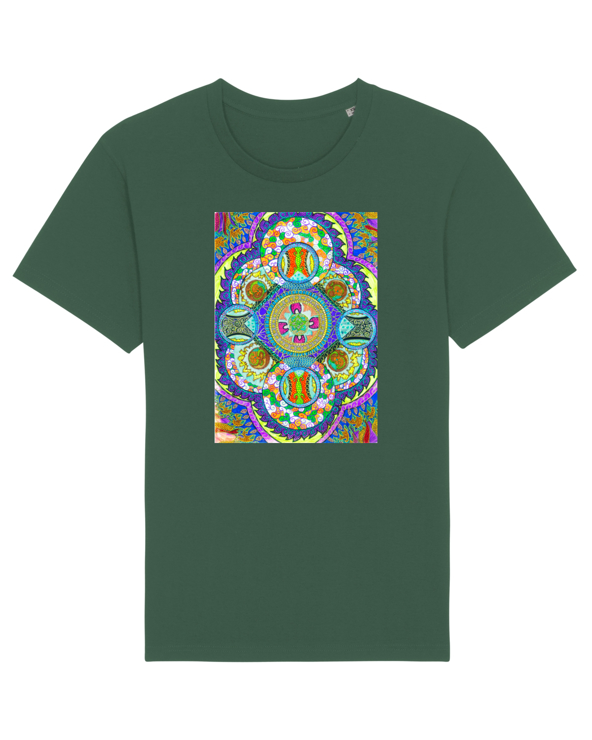 Tricou mânecă scurtă Unisex Rocker Bottle Green