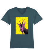 neon goat #2 Tricou mânecă scurtă guler V Bărbat Presenter