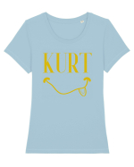 Kurt Cobain Nirvana Tricou mânecă scurtă guler larg fitted Damă Expresser