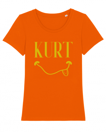 Kurt Cobain Nirvana Bright Orange