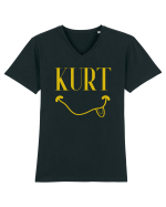 Kurt Cobain Nirvana Tricou mânecă scurtă guler V Bărbat Presenter
