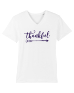 Thankful Tricou mânecă scurtă guler V Bărbat Presenter