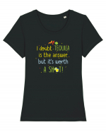 Tequila is the answer Tricou mânecă scurtă guler larg fitted Damă Expresser