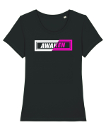 awake Tricou mânecă scurtă guler larg fitted Damă Expresser