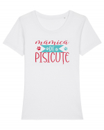 Mamica de pisicute Tricou mânecă scurtă guler larg fitted Damă Expresser