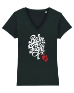 fighter Tricou mânecă scurtă guler V Damă Evoker