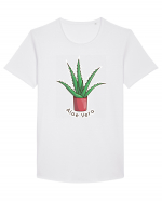 Planta Aloe Vera Tricou mânecă scurtă guler larg Bărbat Skater