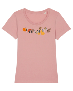 Toamna Tricou mânecă scurtă guler larg fitted Damă Expresser